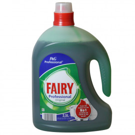 Fairy lavavajillas líquido 2,5 l. Professional original.