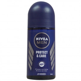 Nivea desodorante roll-on 50 ml. Men Protect & Care.