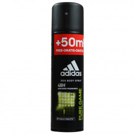 Adidas desodorante spray 200 ml. Pure game.