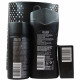 Axe pack Black. Desodorante 150 ml. + Gel 250 ml. + Aftershave 100 ml.