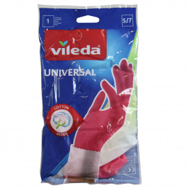 Vileda gloves universal 1u. Size S. Cotton of interior.