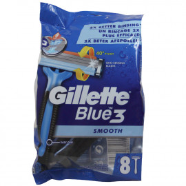 Gillette Blue III Smooth maquinilla 8 u.