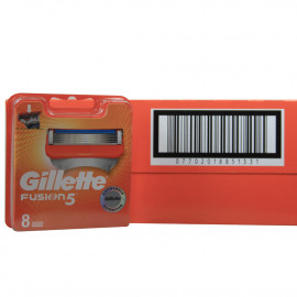 Gillette Fusion 5 cuchillas 8 u. Minibox.
