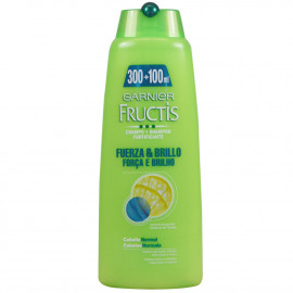 Fructis shampoo 300+100 ml. Strength and brightness.