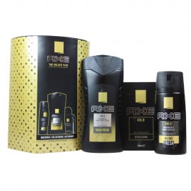AXE Golden Year pack desodorante 150 ml. + gel de ducha 250 ml. + Aftershave 100 ml.
