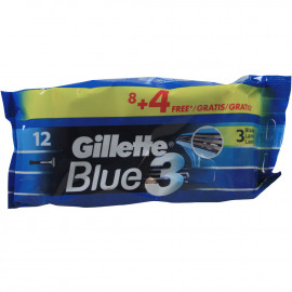 Gillette Blue III maquinilla 12 u.