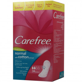 Carefree sanitary towels 34 u. Cotton fresh 5 in 1.