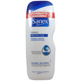 Sanex gel de ducha 2 X 600 ml. Dermo protector piel normal.