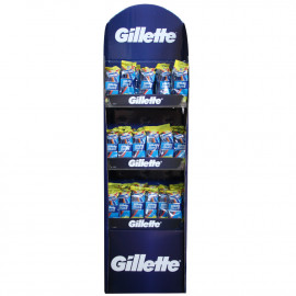 Gillette Blue II Display. Maquinilla de afeitar 8+2 u. 2 hojas. 80 u.