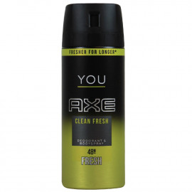 AXE deodorant bodyspray 150 ml. Fresh You Clean.