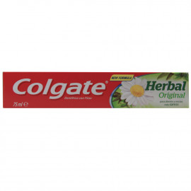 Colgate pasta de dientes 75 ml. Herbal original. (Nacional)
