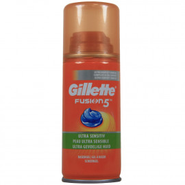 Gillette Fusion gel de afeitar 75 ml. Piel ultra sensible.
