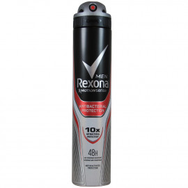 Rexona desodorante spray 200 ml. Men Protección Antibacterial.