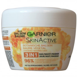Garnier Skin Active crema 140 ml. 3 en 1 día, noche y mascarilla con miel de flores.