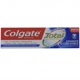 Colgate pasta de dientes 75 ml. Total advanced acción visible.