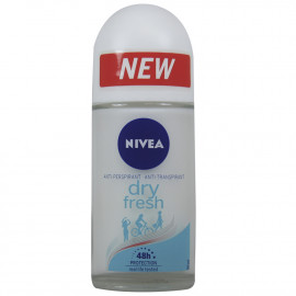 Nivea desodorante roll-on 50 ml. Dry Fresh.